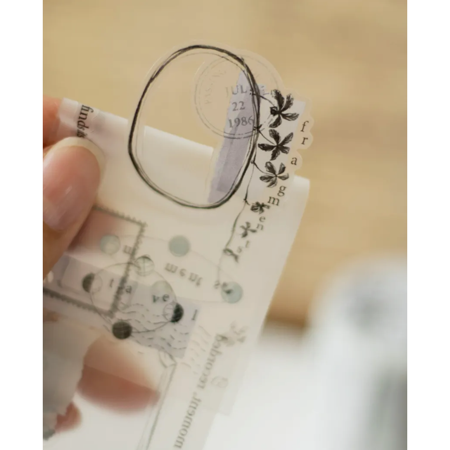樂意loidesign 拾光採集Collected Moments 5cm割型霧面PET膠帶 【立夏手帳生活】-細節圖3