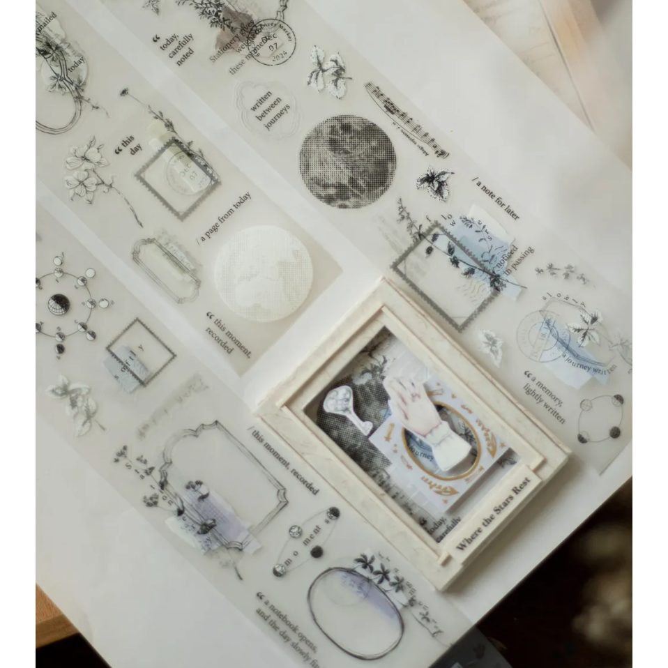 樂意loidesign 拾光採集Collected Moments 5cm割型霧面PET膠帶 【立夏手帳生活】-細節圖4