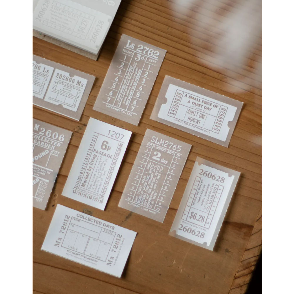 【2款】樂意loidesign『票券採集/文具處方箋』描圖紙便箋本 便簽本【立夏手帳生活】-細節圖2