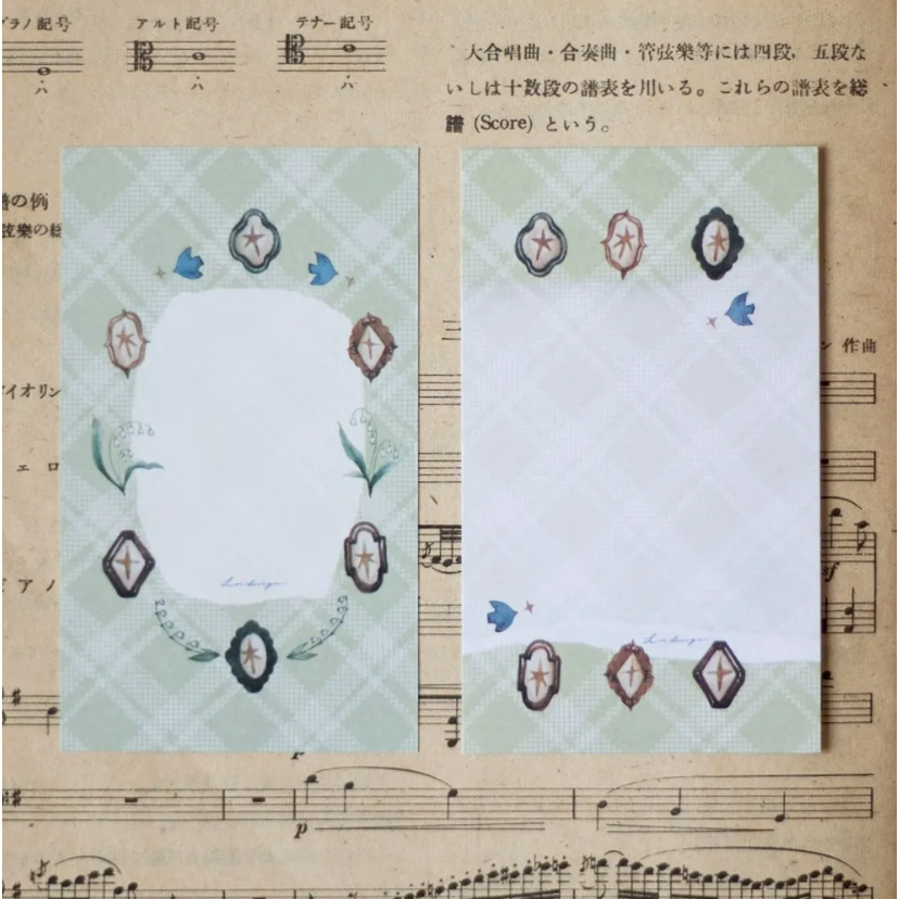【M5/M6雙尺寸】樂意loidesign『採集鈴蘭-花盤-』描圖紙+書寫紙 便箋本 便簽本【立夏手帳生活】-細節圖6