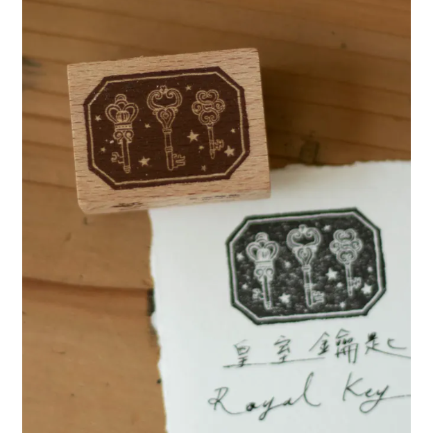【文具小集新3款】樂意loi design 櫸木印章「淑女之手/紳士之手/皇室鑰匙」【立夏手帳生活】-規格圖6