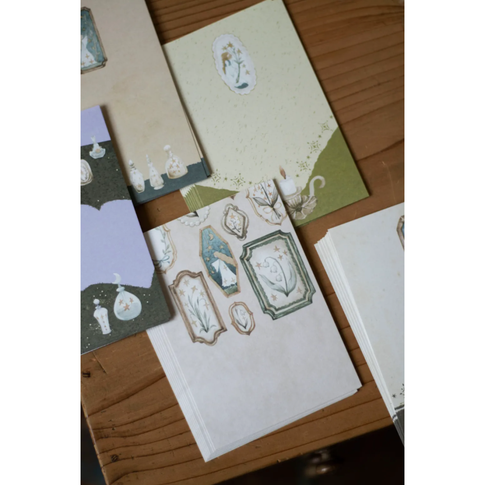 【A7/M6雙尺寸】樂意loidesign『女巫家的走廊』便箋本 便簽本 活頁紙【立夏手帳生活】-細節圖2