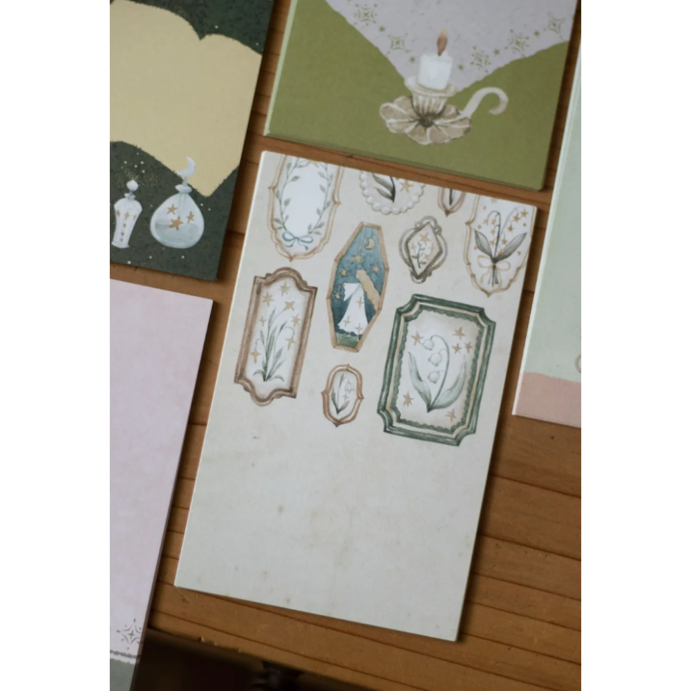 【A7/M6雙尺寸】樂意loidesign『女巫家的走廊』便箋本 便簽本 活頁紙【立夏手帳生活】-細節圖7