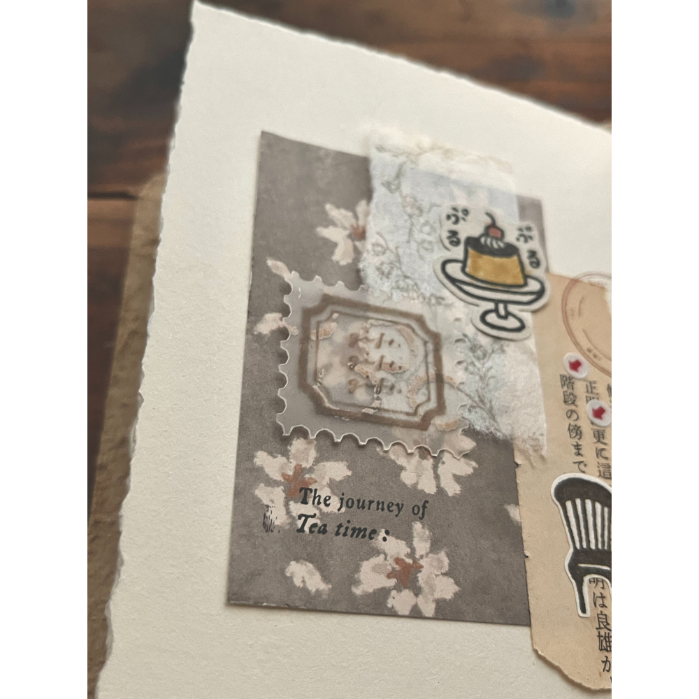 微瘋畫室 軟綿綿 3cm 郵票透寫紙膠帶【立夏手帳生活】-細節圖8