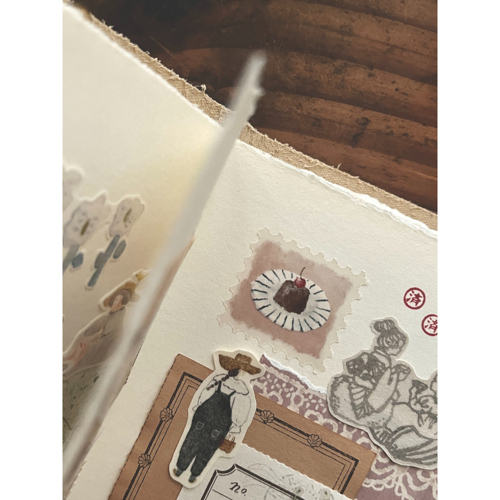 微瘋畫室 軟綿綿 3cm 郵票透寫紙膠帶【立夏手帳生活】-細節圖9