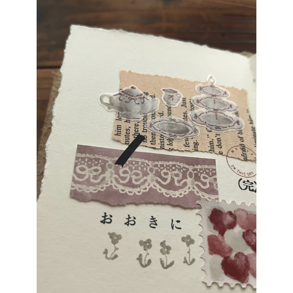 微瘋畫室 小碎花 裝飾紙感素材包 紙素材【立夏手帳生活】-細節圖4
