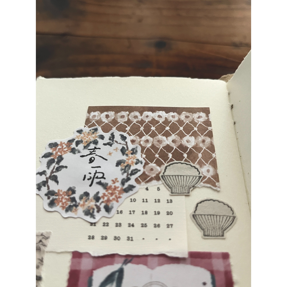 微瘋畫室 小碎花 裝飾紙感素材包 紙素材【立夏手帳生活】-細節圖6