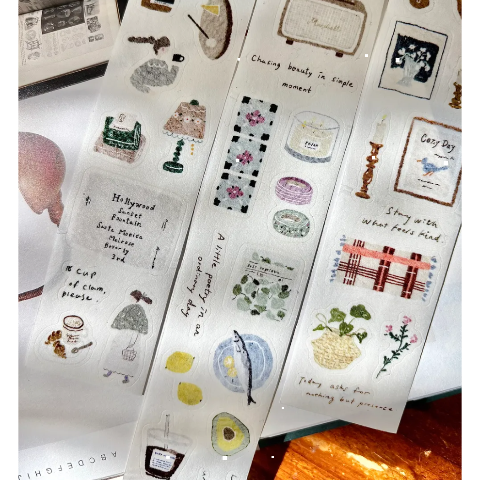 Pion Cozy mood 3.5cm和紙割型膠帶【立夏手帳生活】-細節圖5