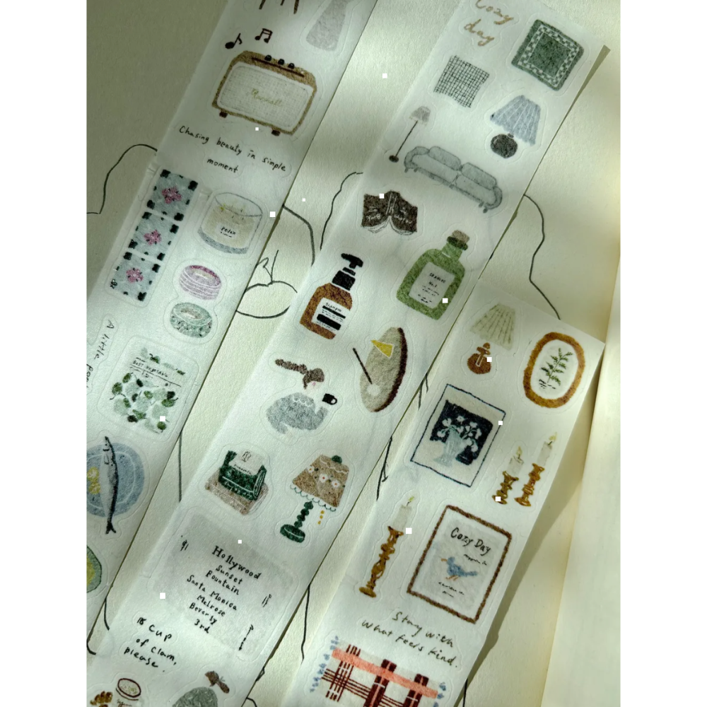Pion Cozy mood 3.5cm和紙割型膠帶【立夏手帳生活】-細節圖6
