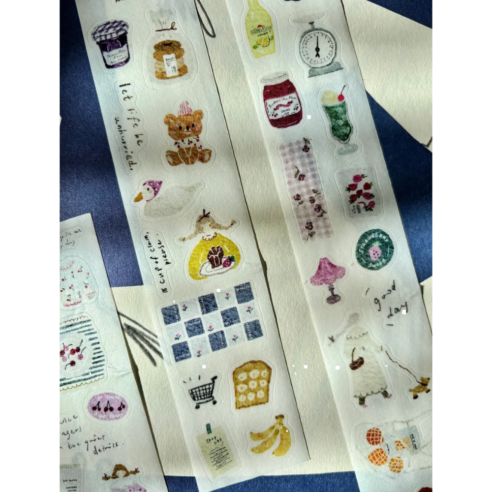 Pion Fruit 3.5cm和紙割型膠帶【立夏手帳生活】-細節圖4