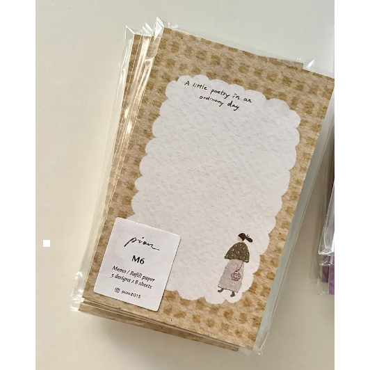 【2款x雙尺寸】Pion Cozy mood & Fruit M5/M6活頁本內頁【立夏手帳生活】-規格圖10