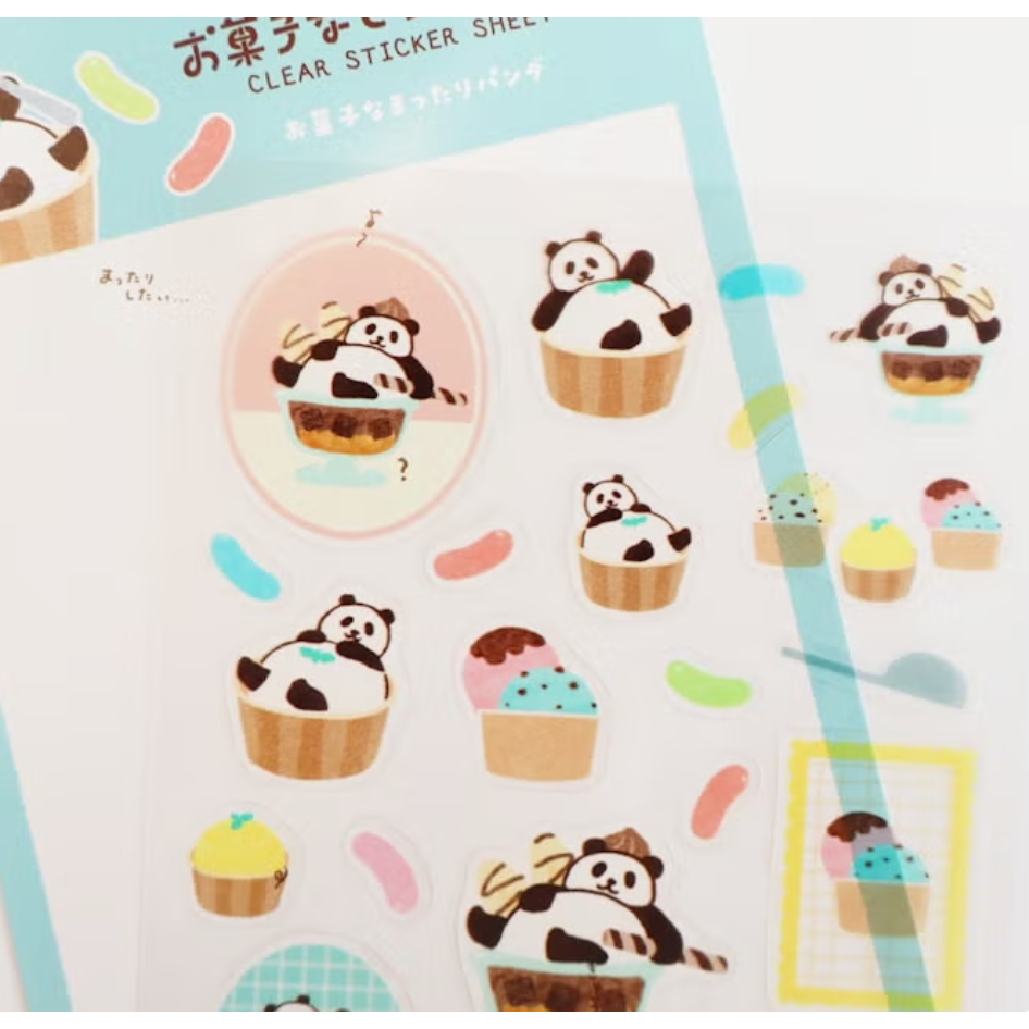 【新6款】古川紙工 小動物菓子工坊第三彈 透明貼紙組 手帳日記拼貼裝飾 日本製【立夏手帳生活】-細節圖8