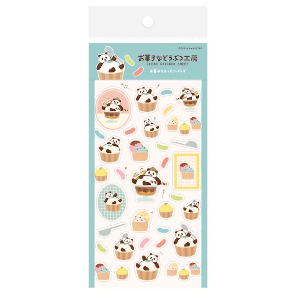 【新6款】古川紙工 小動物菓子工坊第三彈 透明貼紙組 手帳日記拼貼裝飾 日本製【立夏手帳生活】-規格圖11