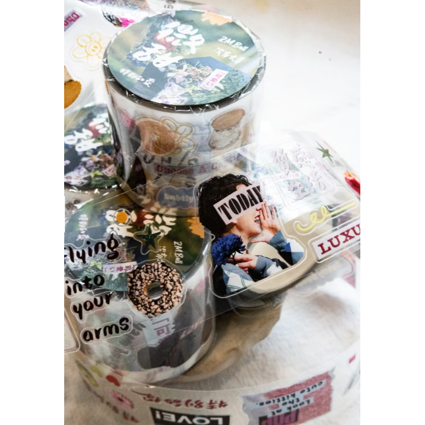 莫非是芝麻球 聯名【微甜】PET割型紙膠帶 Ft.沒有文青【立夏手帳生活】-細節圖4