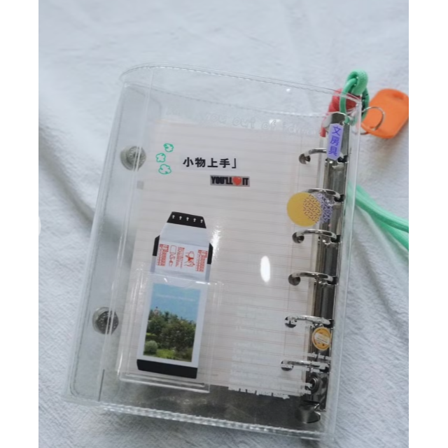 莫非是芝麻球『A7透明活頁本』扣式活頁本【立夏手帳生活】-細節圖2
