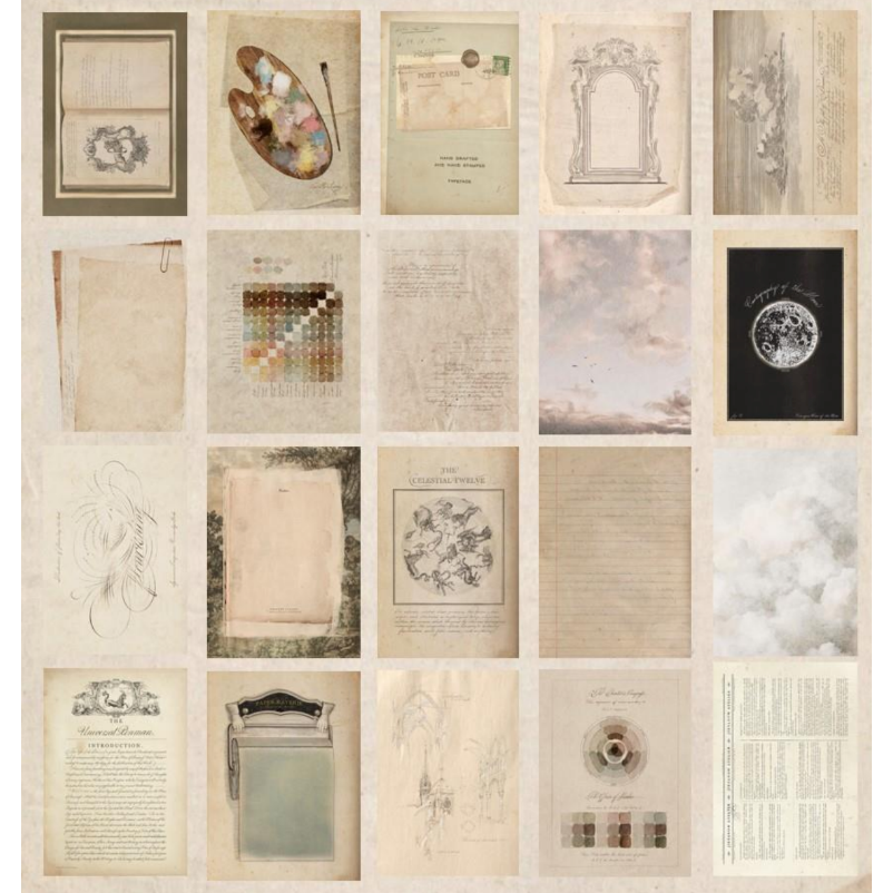 Jieyanow Atelier「Paper Reverie」復古便簽紙卡組【立夏手帳生活】-細節圖3