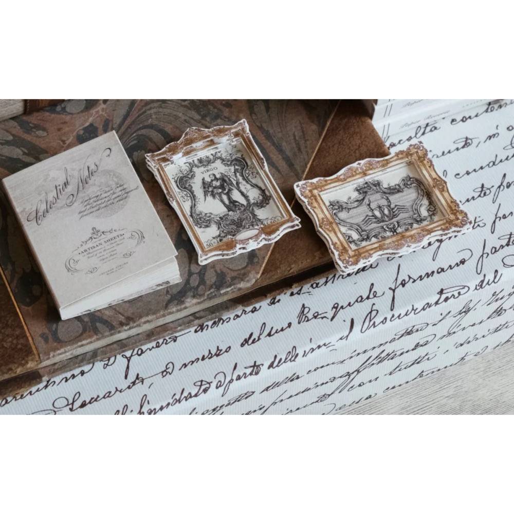 Jieyanow Atelier「Celestial Notes」復古便簽紙卡組【立夏手帳生活】-細節圖2