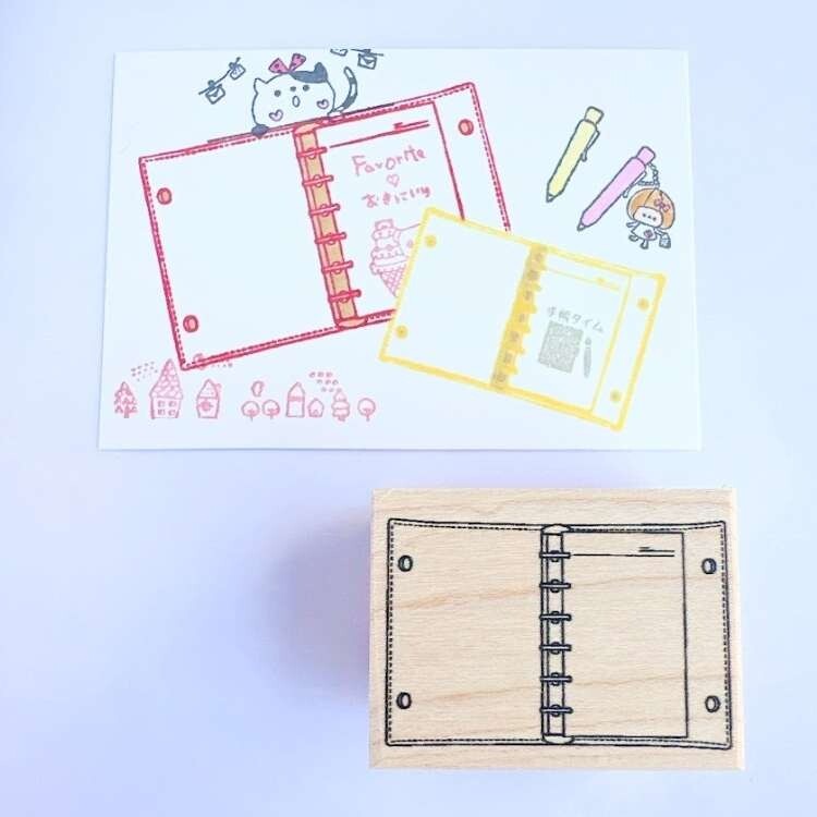 【8款】Kayonokoかよのこ 天然楓木橡皮印章 日本製【立夏手帳生活】-規格圖10