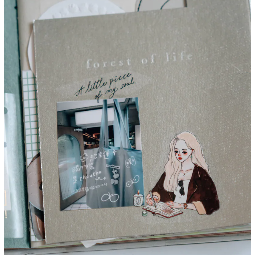 甜蜜生活 La Dolce Vita「Journal with me」PET 割型膠帶【立夏手帳生活】-細節圖4