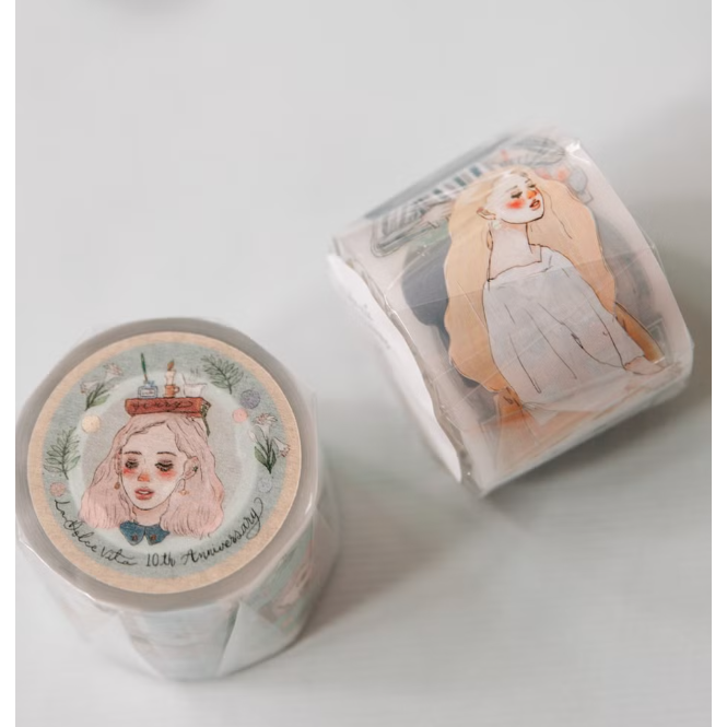 甜蜜生活 La Dolce Vita  甜蜜生活十週年紀念霧面PET膠帶【立夏手帳生活】-細節圖2