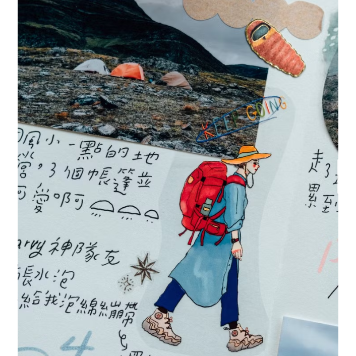 甜蜜生活 La Dolce Vita 環島旅行 Let us go on a road trip膠帶【立夏手帳生活】-細節圖2