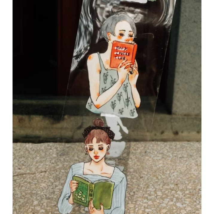 甜蜜生活 La Dolce Vita 書店女子 find me at the bookstore 膠帶【立夏手帳生活】-細節圖4