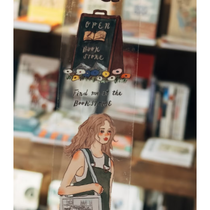 甜蜜生活 La Dolce Vita 書店女子 find me at the bookstore 膠帶【立夏手帳生活】-細節圖5