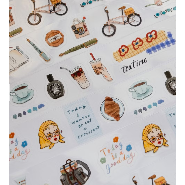 甜蜜生活 La Dolce Vita 365天的日常 割型PET膠帶【立夏手帳生活】-細節圖5