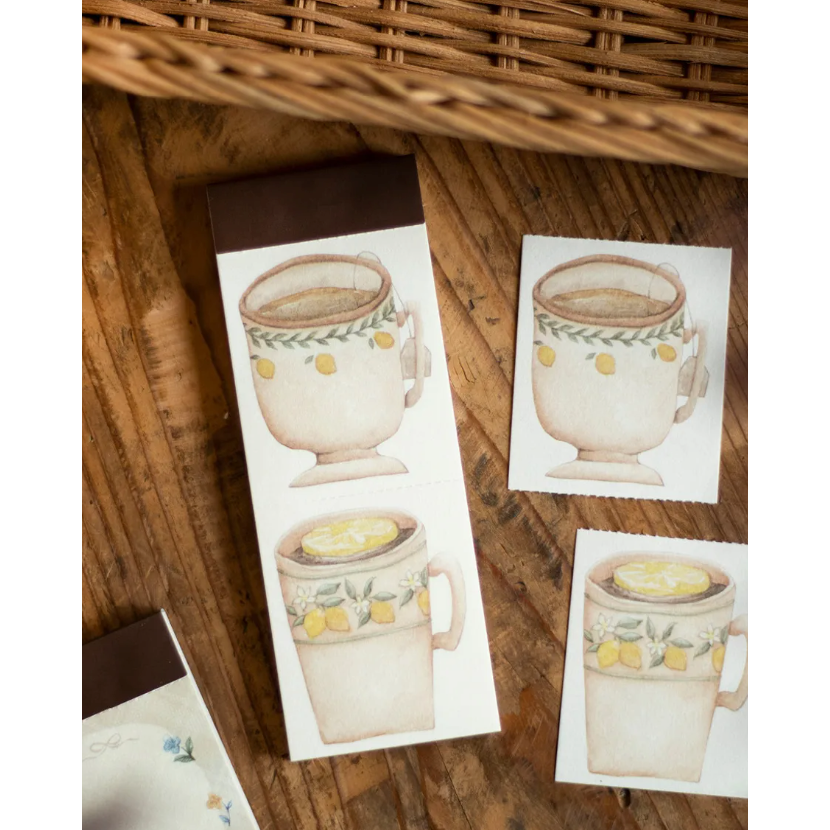 【3款】樂意loidesign『幸福青鳥/來兩杯檸檬茶/暖色檸檬茶』便箋本 便簽本【立夏手帳生活】-細節圖3