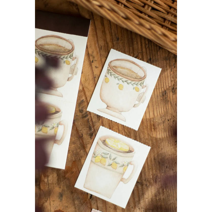 【3款】樂意loidesign『幸福青鳥/來兩杯檸檬茶/暖色檸檬茶』便箋本 便簽本【立夏手帳生活】-細節圖4
