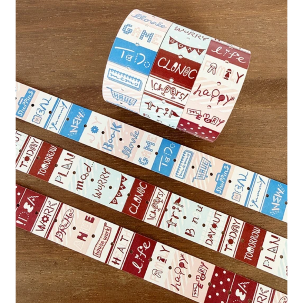 【夏季套組含特典】Stamp Marche 印章市場 標籤貼紙卷【立夏手帳生活】-細節圖2