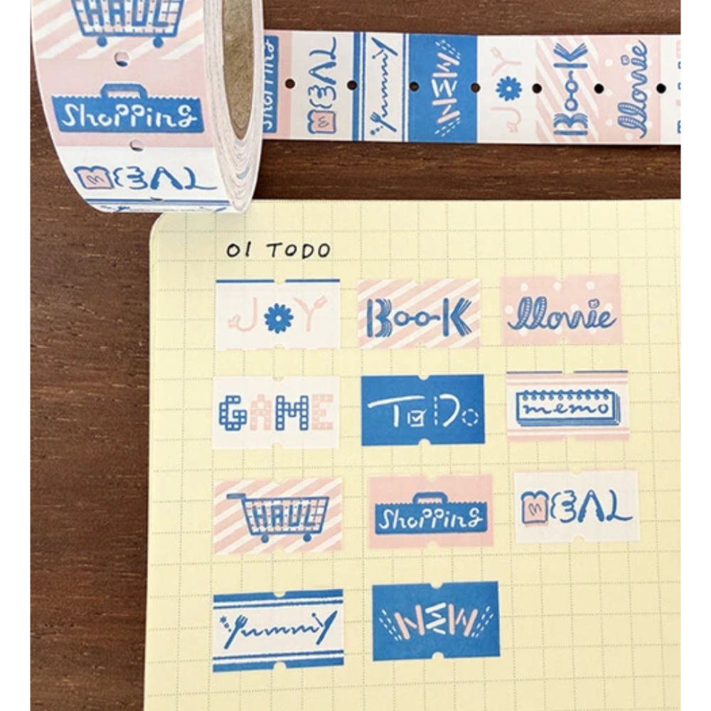 【夏季套組含特典】Stamp Marche 印章市場 標籤貼紙卷【立夏手帳生活】-細節圖6