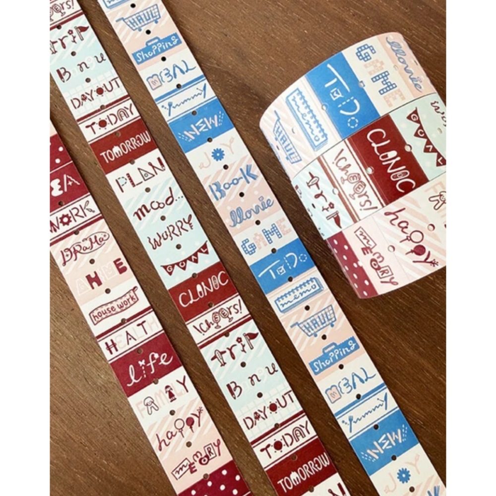 【夏季套組含特典】Stamp Marche 印章市場 標籤貼紙卷【立夏手帳生活】-細節圖7