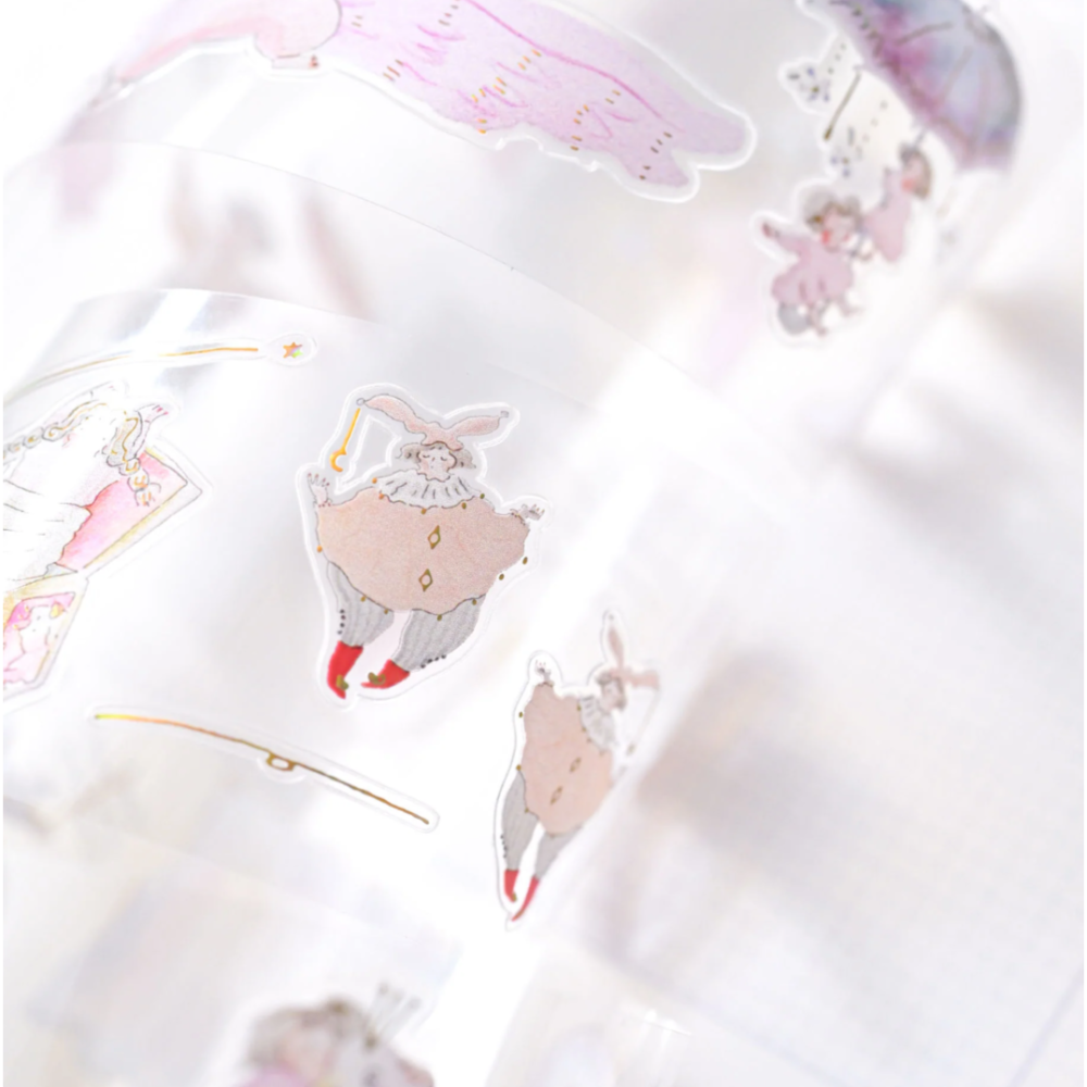 dodolulu『如魔如幻As if by Magic』3.5cm亮面燙金割型PET膠帶 【立夏手帳生活】-細節圖6