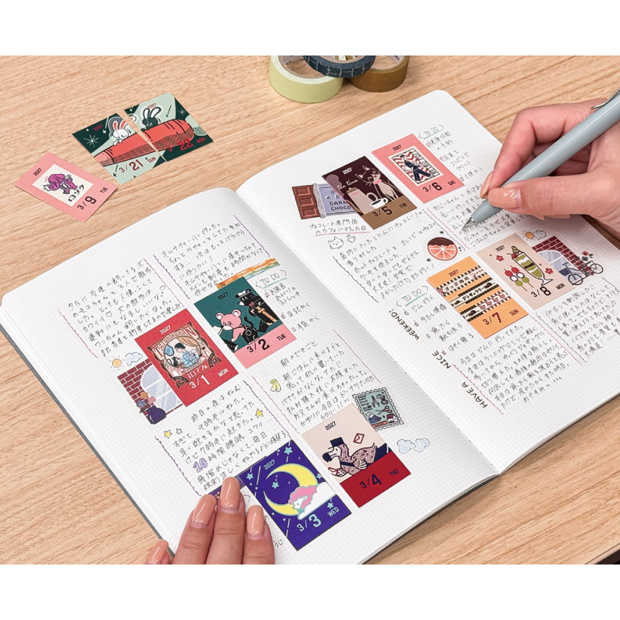 【迷你日曆2款】2027日本曆生活「ob1toy/北岸由美」日本原裝進口【立夏手帳生活】-細節圖10