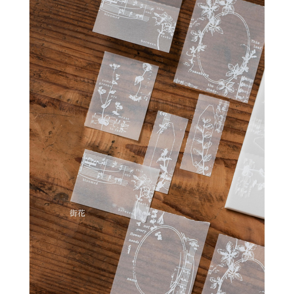 【2款】樂意loidesign『花園碎片 - 切花/街花』描圖紙便箋本 便簽本【立夏手帳生活】-細節圖8