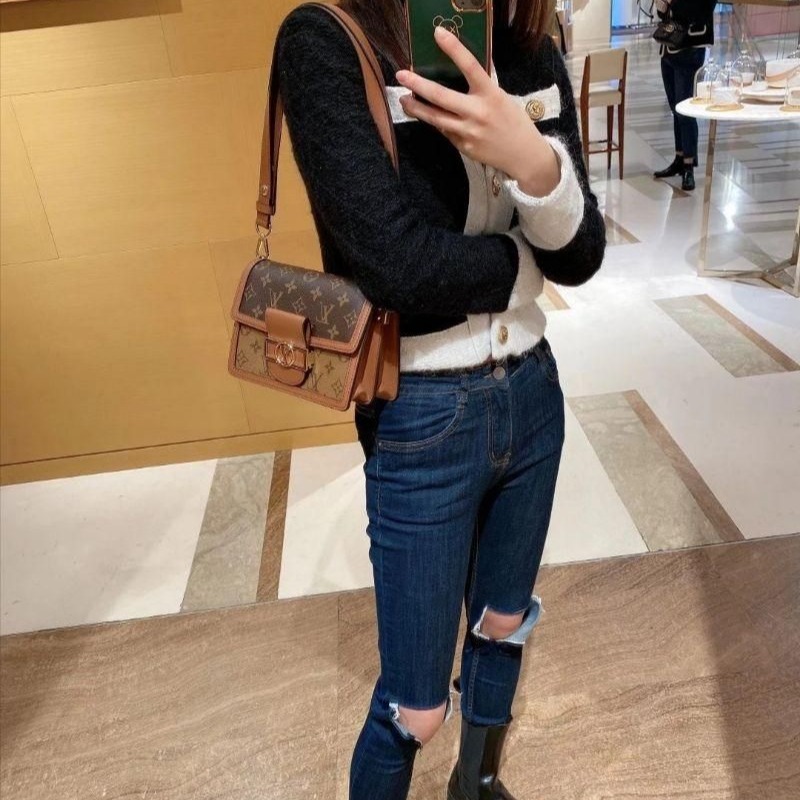 二手LV女包LOUIS VUITTON路易威登 達芙妮單肩斜挎包小號-細節圖6