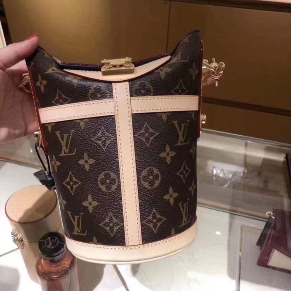二手LV女包 薯條包水桶包單肩包斜挎手提包-細節圖2
