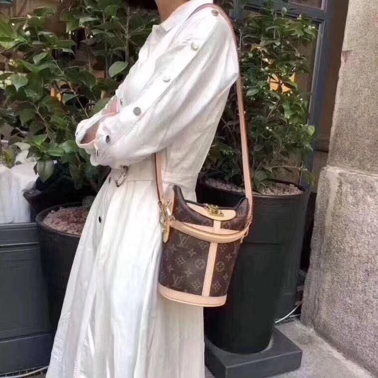 二手LV女包 薯條包水桶包單肩包斜挎手提包-細節圖4