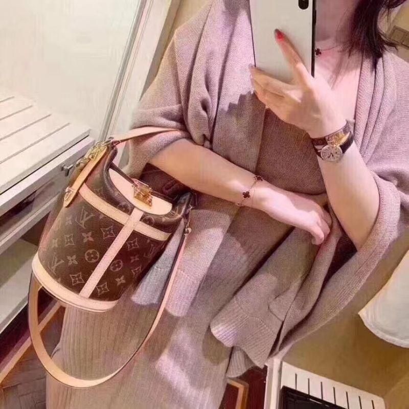 二手LV女包 薯條包水桶包單肩包斜挎手提包-細節圖5