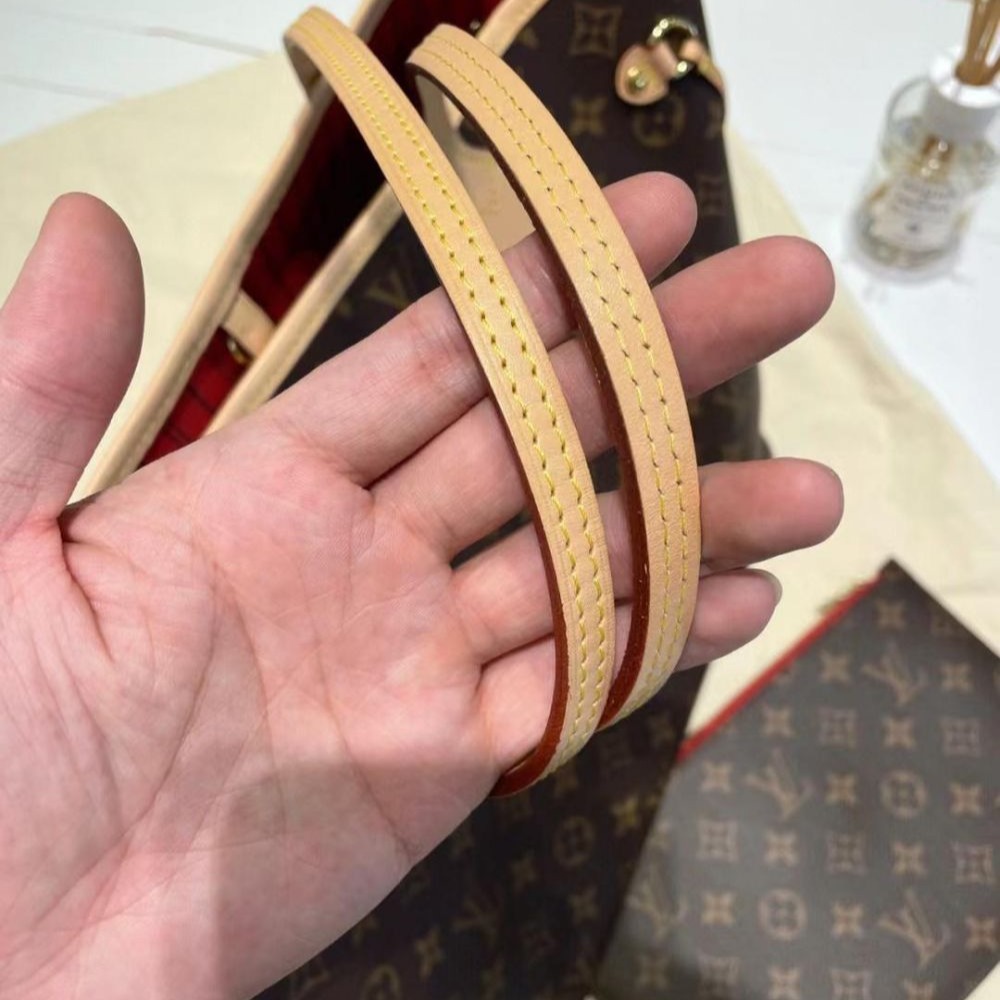 二手LV女包老花NEVERFULL中號托特包購物袋單肩包-細節圖3