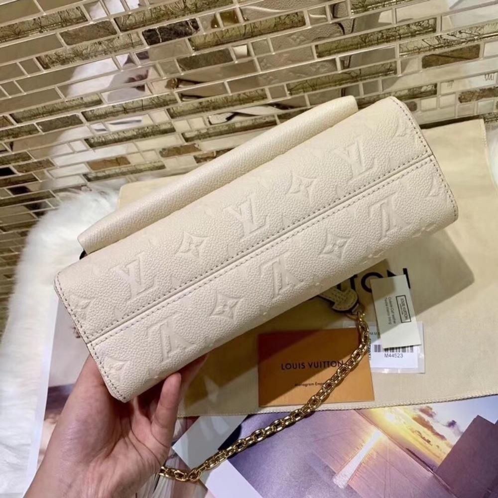 二手LV路易威登女包新款VAVIN壓紋PM鏈條單肩斜挎包M52271-細節圖7