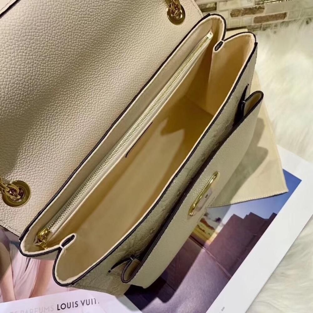 二手LV路易威登女包新款VAVIN壓紋PM鏈條單肩斜挎包M52271-細節圖9