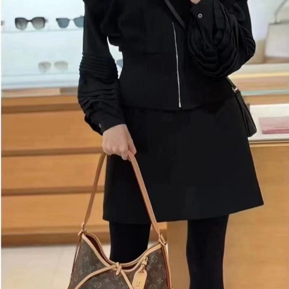 二手LV路易威登女包老花carryall小號/中號單肩包腋下包M46203-細節圖3