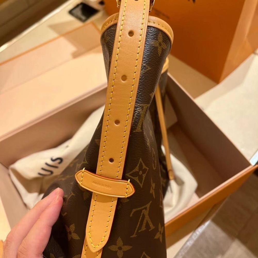 二手LV路易威登女包老花carryall小號/中號單肩包腋下包M46203-細節圖7