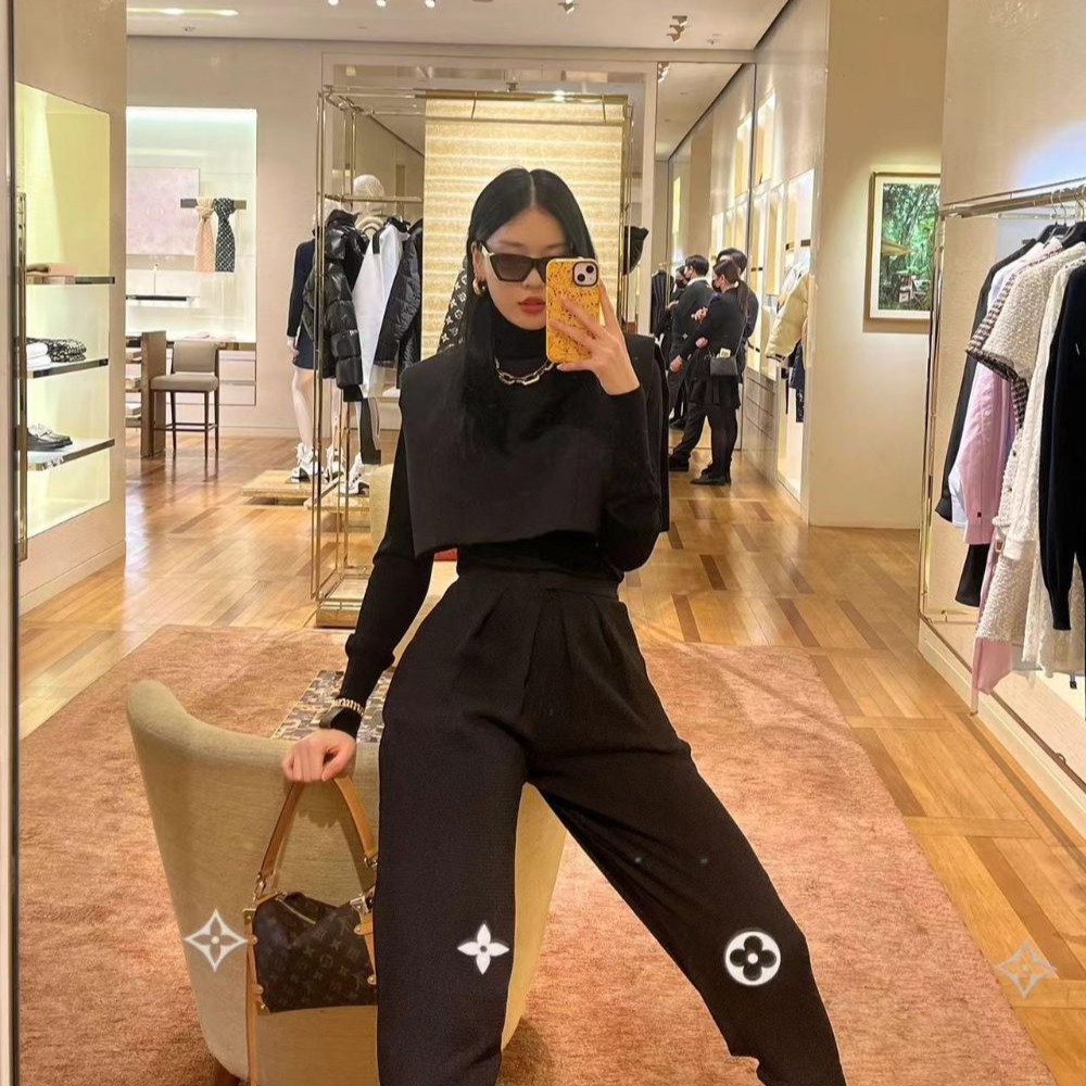 二手谷愛淩同款LV路易威登女包老花軟盒子SIDE TRUNK手提單肩包M46358-細節圖4