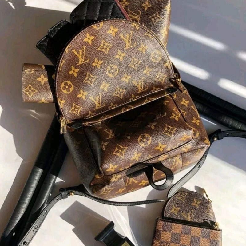 二手LV 女包 經典老花Mini迷你雙肩背包 情侶同款小書包 M44873-細節圖2