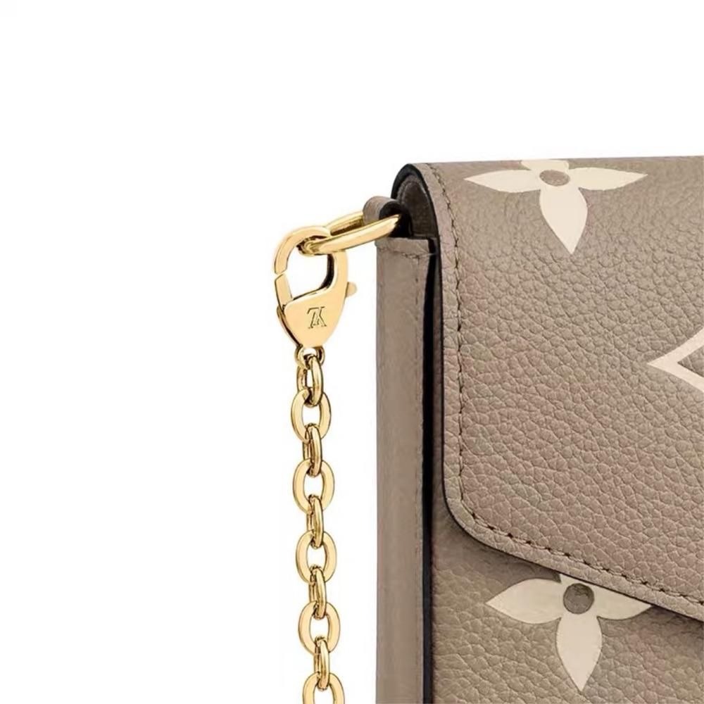 二手LV路易威登女包新款POCHETTE老花三合一單肩包斜跨包M69977-細節圖4