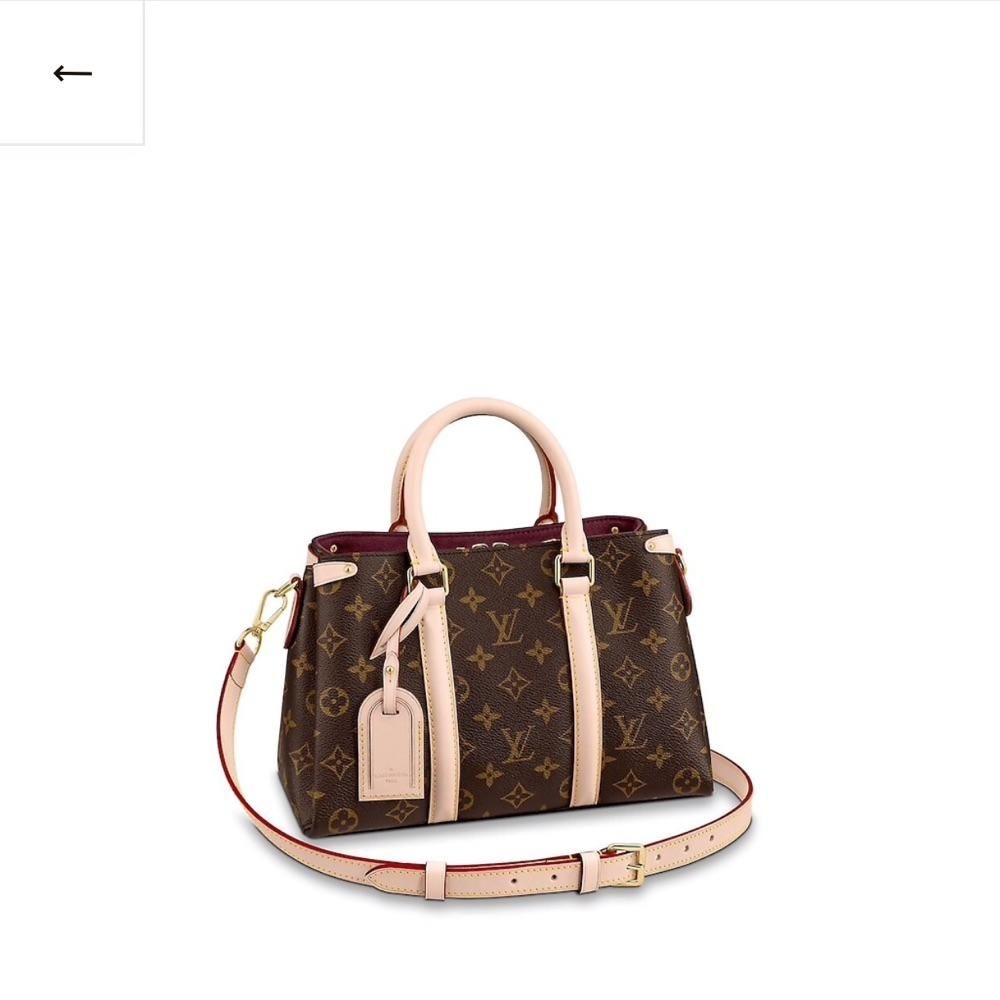 二手LV路易威登女包soufflot手提包爆款M44815小號M44816中號蒙田-細節圖6