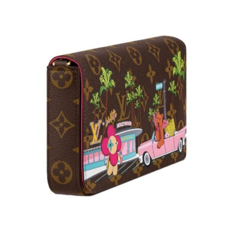 二手LV 聖誕款女包老花吉祥物小熊三合一鏈條單肩腋下包M80859-細節圖2